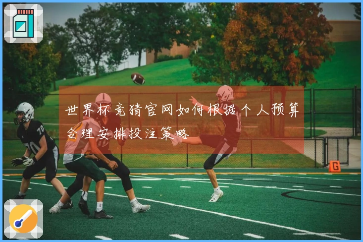 世界杯竞猜官网如何根据个人预算合理安排投注策略
